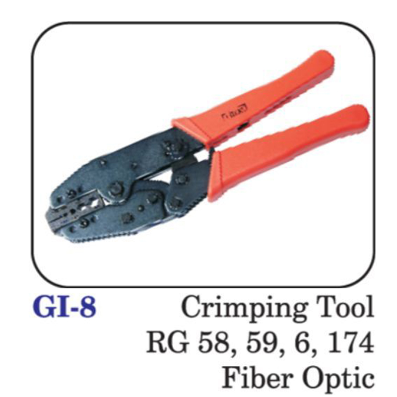Crimping Tool Rg 58,59,6,174 Fiber Optic