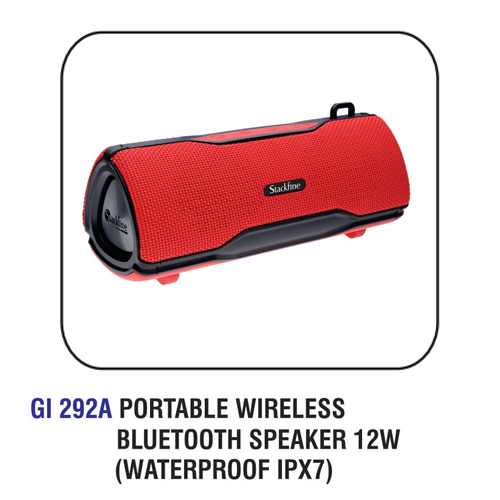 Portable Wireless Bluetooth Speaker 12 Watts Waterproof Ipx 7