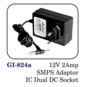 12v 2amp Smps Adaptor Ic Dual Dc Socket