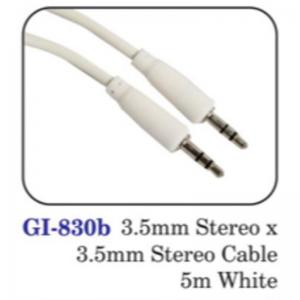 3.5mm Stereo X 3.5mm Stereo Cable 5m White