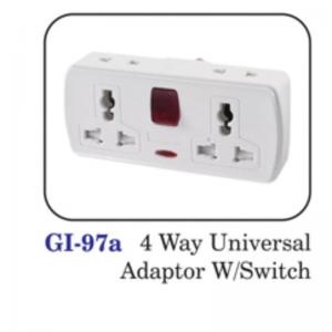 4 Way Universal Adaptor W/switch