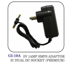 5v 1amp Smps Adaptor Ic Dual Dc Socket