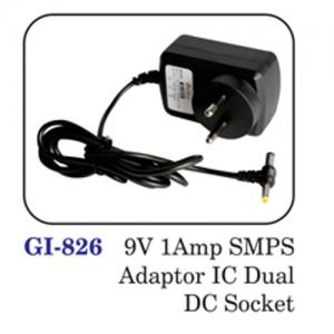 9v 1amp Smps Adaptor Ic Dual Dc Socket