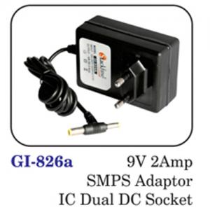 9v 2amp Smps Adaptor Ic Dual Dc Socket