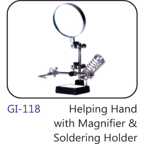 Helping Hand With Magnifire & Soldering Holder