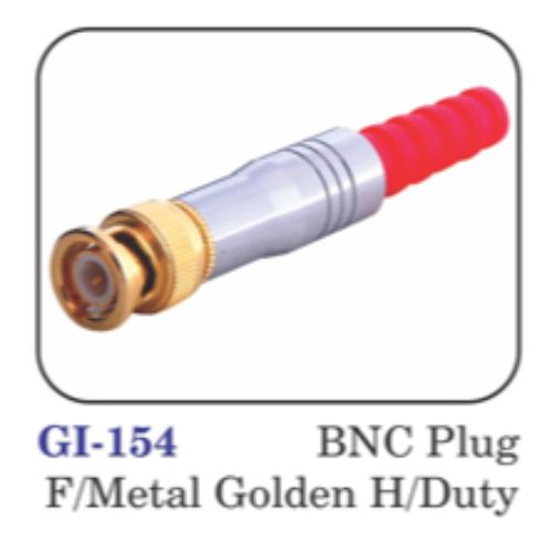 Bnc Plug F/metal Golden H/duty