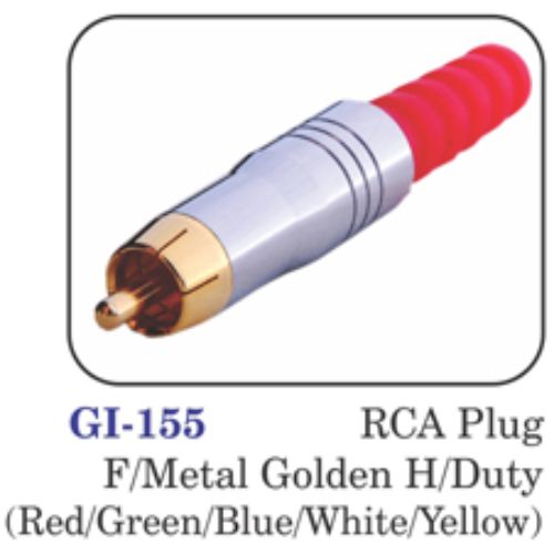 Rca Plug F/metal Golden H/duty (red/green/blue/white/yellow)