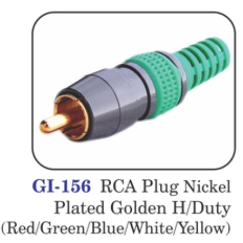 Rca Plug Nickel Plated Golden H/duty (red/green/blue/white/yellow)