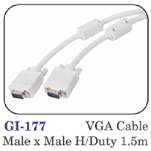 Vga Cable Male X Male H/duty 1.5m