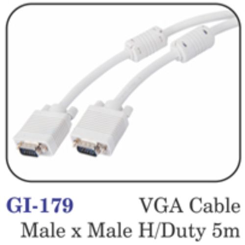 Vga Cable Male X Male H/duty 5m