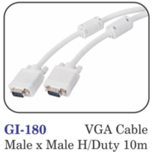 Vga Cable Male X Male H/duty 10m