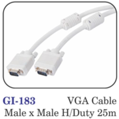 Vga Cable Male X Male H/duty 25m