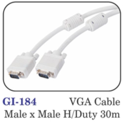 Vga Cable Male X Male H/duty 30m