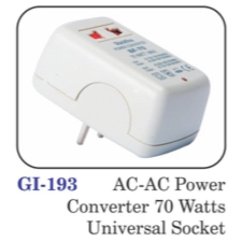 Ac-ac Power Convertor 70 Watts Universal Socket
