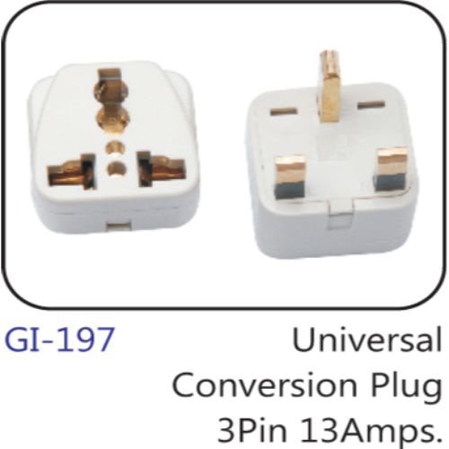 Universal Conversion Plug 3pin 13amps.