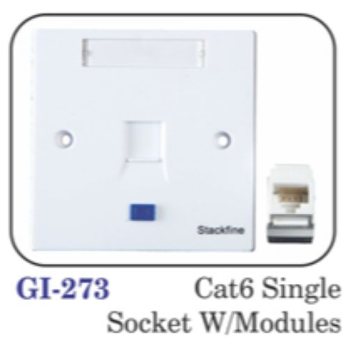 Cat6 Single Socket W/modules