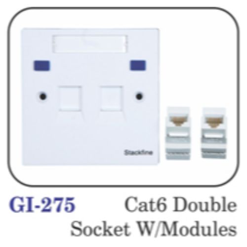 Cat6 Double Socket W/modules