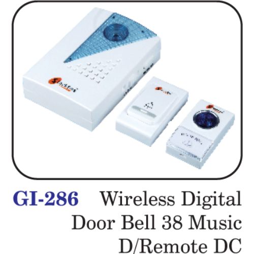 Wireless Digital Door Bell 38 Music D / Remote Dc