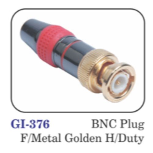 Bnc Plug F/metal Golden H/duty