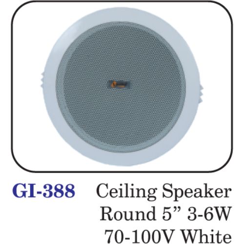 Ceiling Speaker Round 5" 3-6w 70-100v White