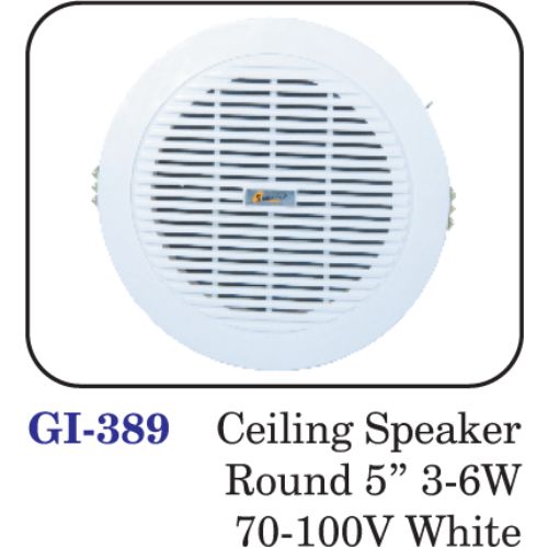 Ceiling Speaker Round 5" 3-6w 70-100v White