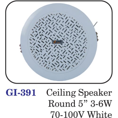 Ceiling Speaker Round 5" 3-6w 70-100v White