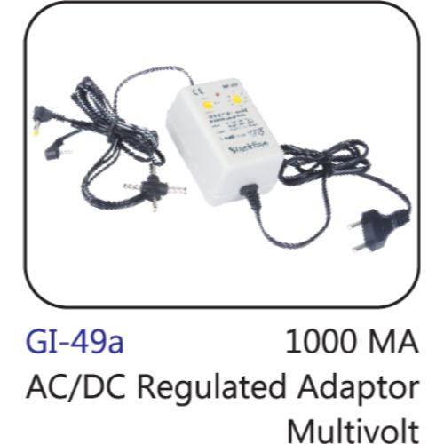 1000 Ma Ac/dc Regulated Adaptor Multivolt