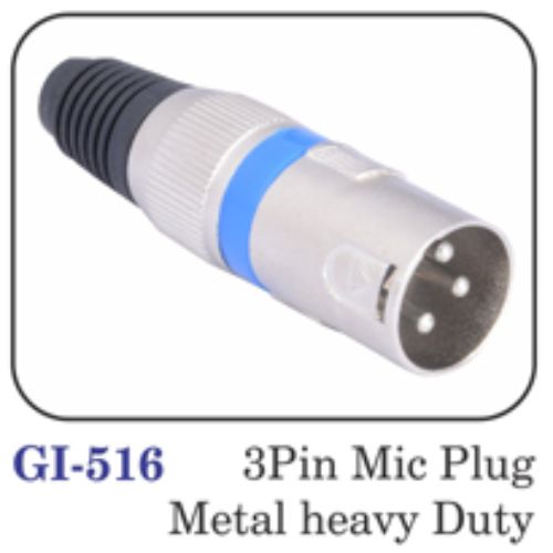 3pin Mic Plug Metal Heavy Duty