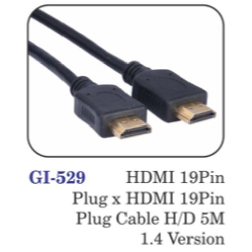 Hdmi 19 Pin Plug X Hdmi 19 Pin Plug Cable H/d 5m 1.4 Version