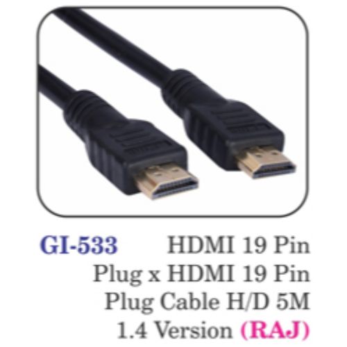 Hdmi 19 Pin Plug X Hdmi 19 Pin Plug Cable H/d 5m 1.4 Version