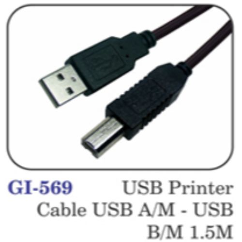 Usb Printer Cable Usb A/m - Usb B/m 1.5m