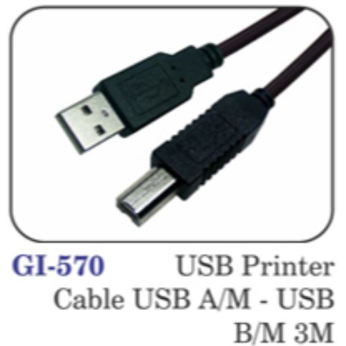 Usb Printer Cable Usb A/m - Usb B/m 3m