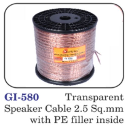 Transparent Speaker Cable 2.5 Sq.mm With Pe Filler Inside. (taiwan)