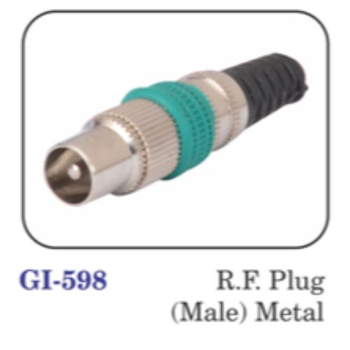 R.f. Plug (male) Metal
