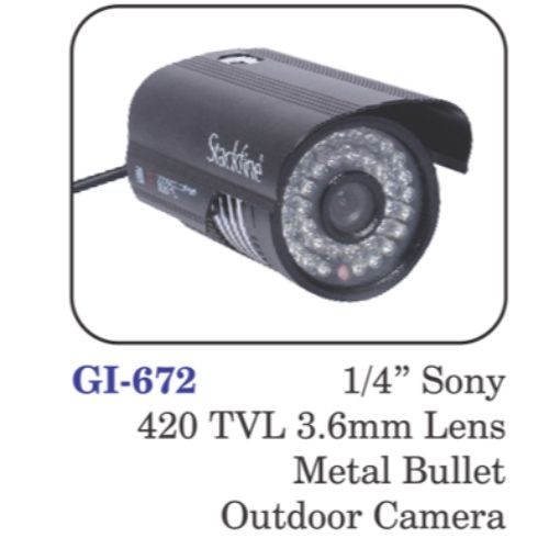 1/4"sony 420 Tvl 3.6mm Lens Metal Bullet Outdoor Camera