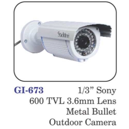 1/3"sony 600 Tvl 3.6mm Lens Metal Bullet Outdoor Camera