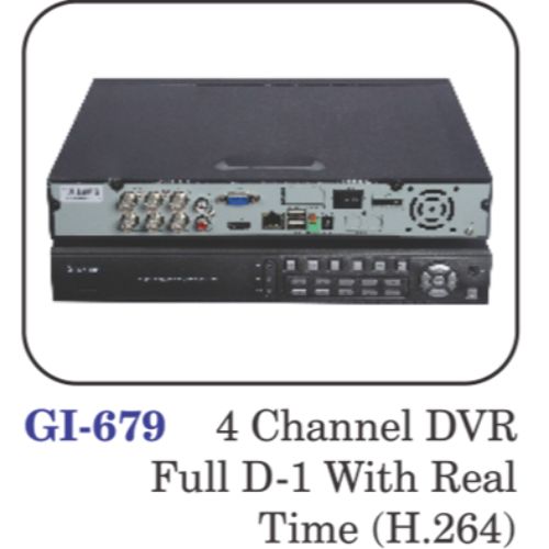 4 Channel Dvr Full D-1 With Real Time (h.264)