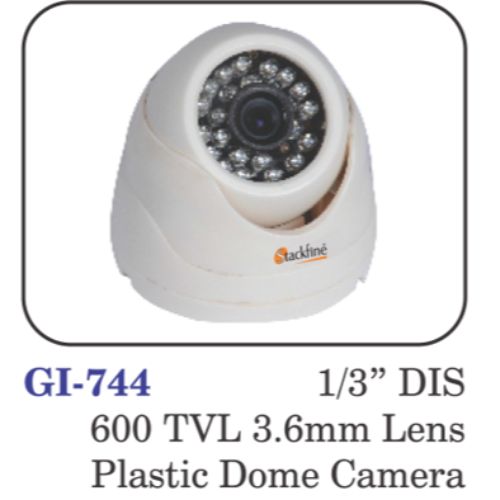 1/3" Dis 600 Tvl 3.6mm Lens Plastic Dome Camera