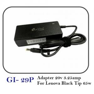 Adapter 20v 3.25amp For Lenova Black Tip 65w
