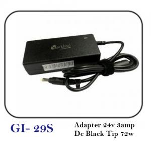 Adapter 24v 3amp Dc Black Tip 72w