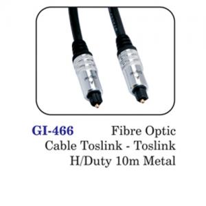 Fiber Optic Cable Toslink-toslink H/duty 10m Metal