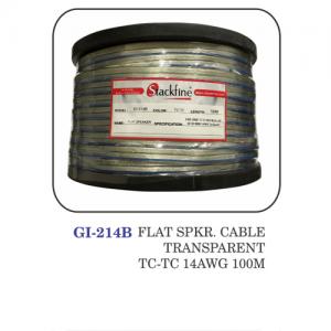 Flat Speaker Cable Transparent Tc-tc 14awg 100m