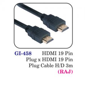 Hdmi 19 Pin Plug X Hdmi 19 Pin Plug Cable H/d 3m (raj)