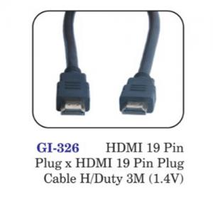 Hdmi 19 Pin Plug X Hdmi 19 Pin Plug Cable H/duty 3m (1.4v)