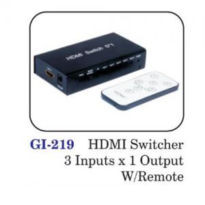 Hdmi Switcher 3 Inputs X 1 Output W/remote