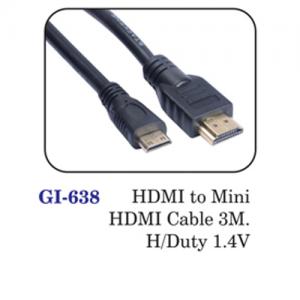 Hdmi To Mini Hdmi Cable 3m H/duty 1.4v