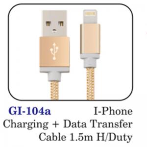 I - Phone Charging + Data Transfer Cable 1.5m H/duty