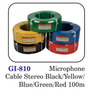 Microphone Cable Stereo Black/ Yellow/ Blue/ Green/ Red 100m