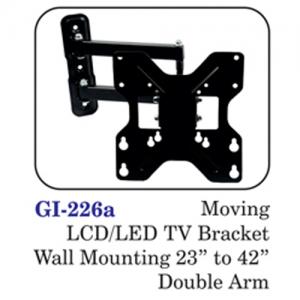 Moving Lcd / Led Tv Bracket Wall Mounting 23" To 42" Double Arm