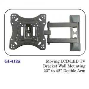 Moving Lcd / Led Tv Bracket Wall Mounting 23" To 42" Double Arm